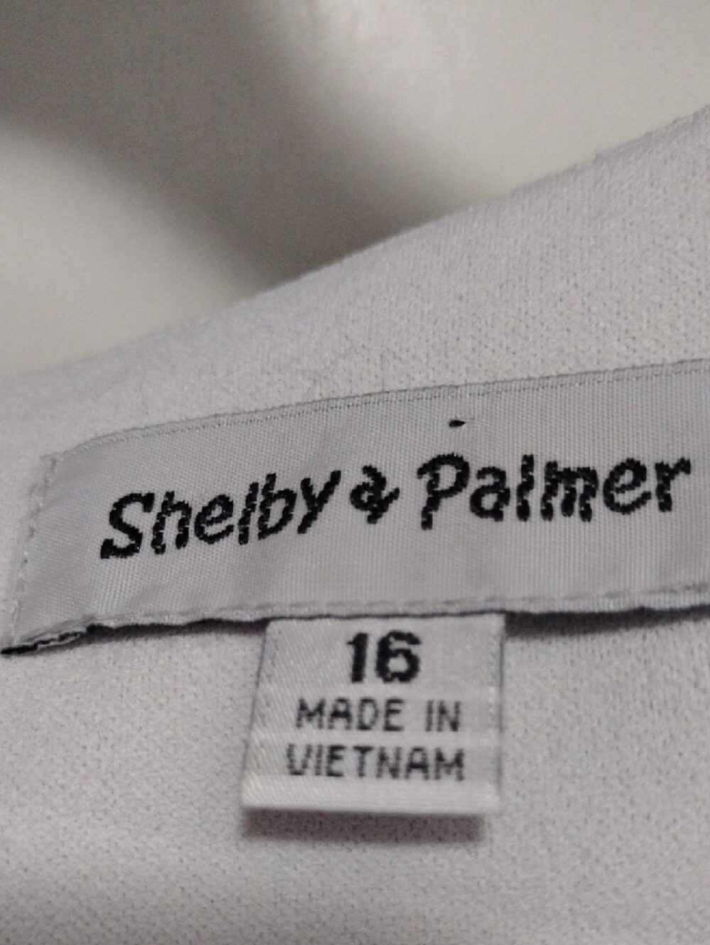 Shelby & Palmer Black Dress with White Trim and Bell Sleeves Size 16 - Picture 2 of 6